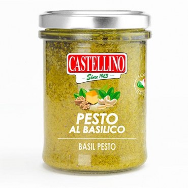 CASTELLINO Pesto verde basilico e formaggio, Castellino - TMC 1 anno, 180g
