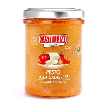 CASTELLINO Pesto Calabrese pomodori, peperoni e ricotta, Castellino - TMC 1 anno 180g